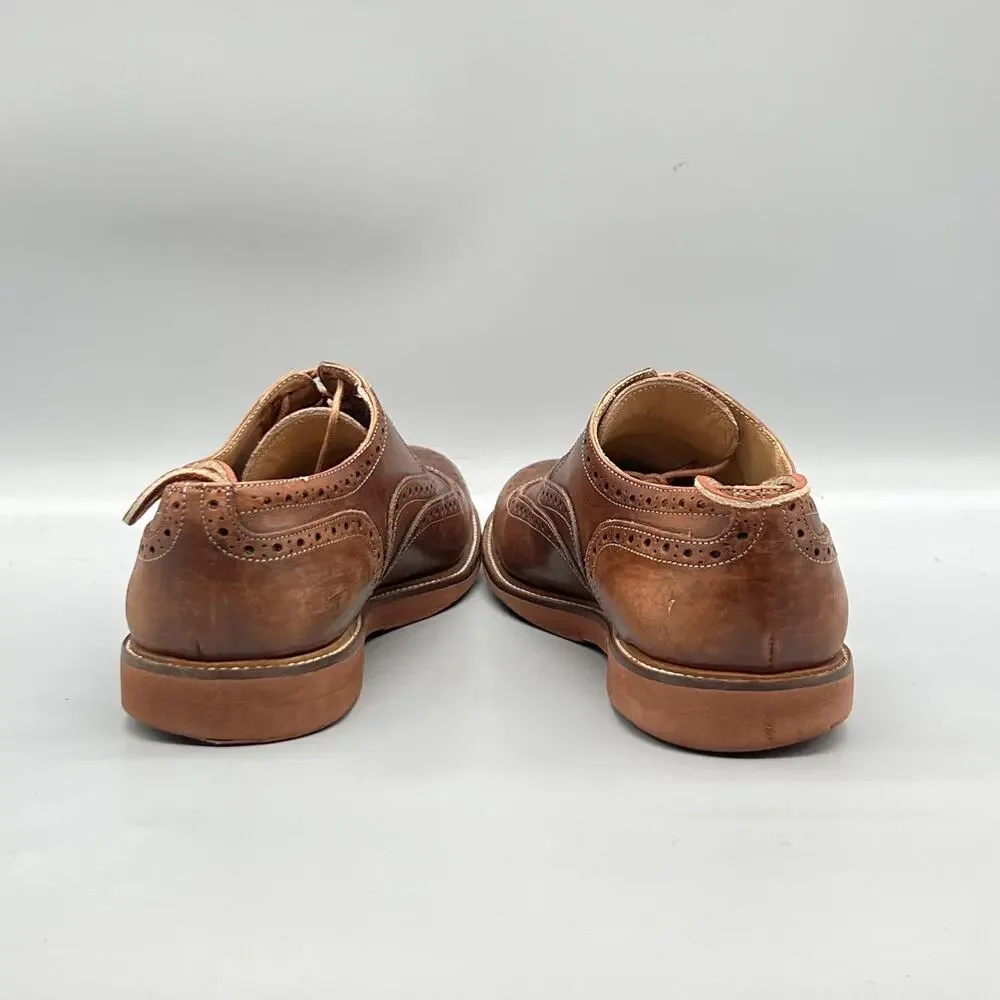 To Boot New York Shoes Mens 11 Brown Leather Wingtip Oxford Dress Brogue Lace Up